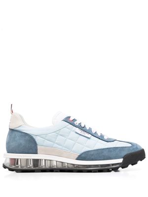 Thom Browne quilted lace-up sneakers - Blue