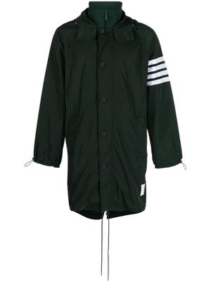 Thom Browne raglan-sleeve parka coat - Green