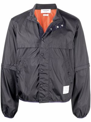 Thom Browne removable-sleeves zip-up jacket - Blue