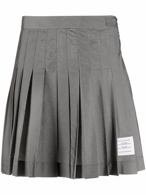 Thom Browne ripstop mini skirt - Grey