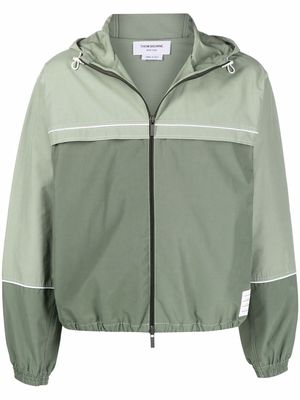 Thom Browne ripstop-weave track jacket - Green