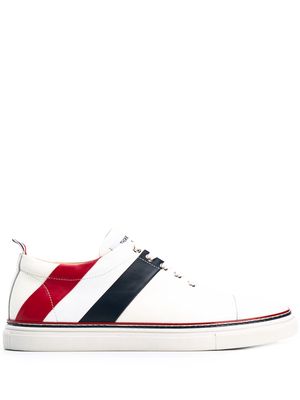 Thom Browne RWB diagonal stripe sneakers - White