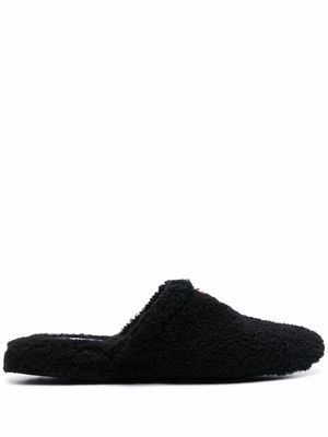 Thom Browne RWB grosgrain tab slippers - Black