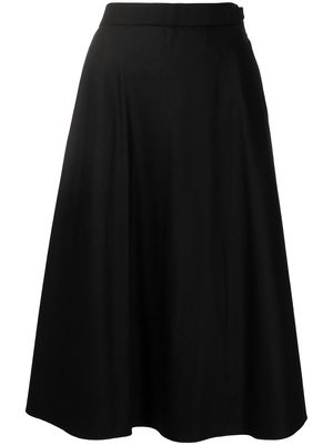 Thom Browne RWB-stripe A-line skirt - Black