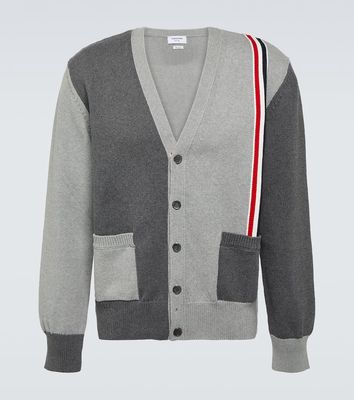 Thom Browne RWB Stripe colorblocked cotton cardigan