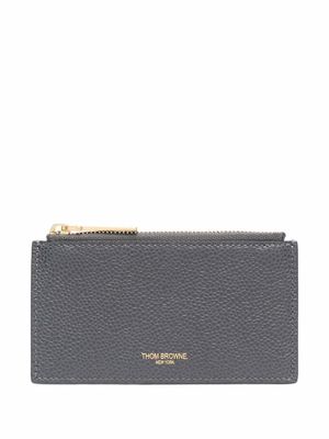 Thom Browne RWB stripe compact wallet - 025 DARK GREY