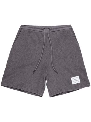 Thom Browne RWB-stripe cotton shorts - Grey
