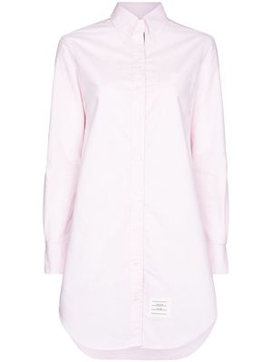 Thom Browne RWB-stripe mini shirtdress - Pink