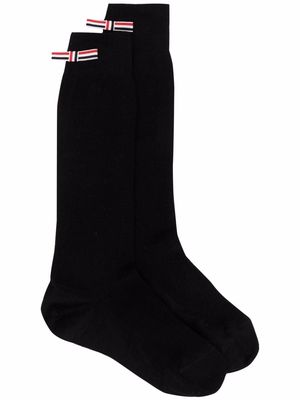Thom Browne RWB stripe socks - Black