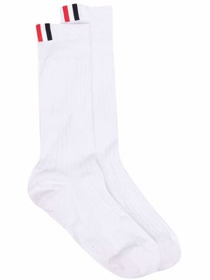 Thom Browne RWB stripe socks - White