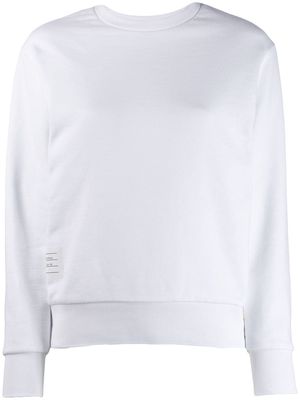 Thom Browne RWB-stripe sweatshirt - White
