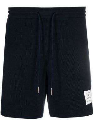 Thom Browne RWB stripe-trimmed track shorts - Blue