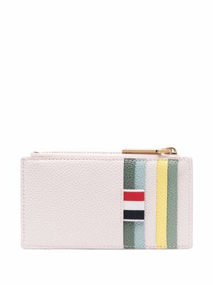 Thom Browne RWB stripe wallet - Pink