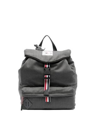 Thom Browne RWB stripe wool backpack - Grey