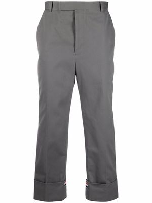 Thom Browne RWB striped chino trousers - Grey