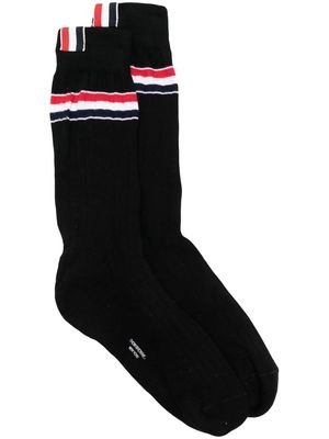 Thom Browne RWB striped socks - Black