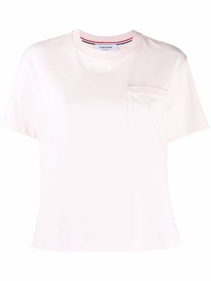 Thom Browne RWB tab cotton T-shirt - Pink