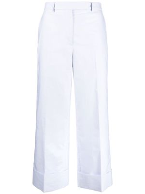 Thom Browne Sack tailored cotton cropped trousers - Blue