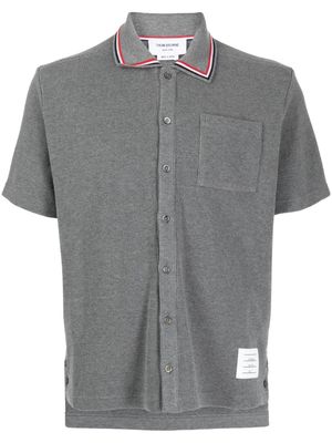 Thom Browne short-sleeve cotton shirt - Grey