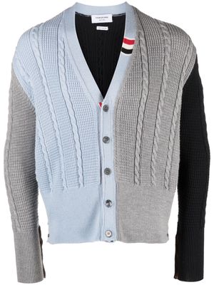 Thom Browne single-breasted button-fastening cardigan - Grey