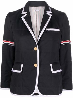 Thom Browne single-breasted quilted sport coat - Blue