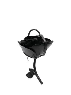 Thom Browne small Rose pebbled crossbody bag - Black