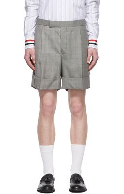 Thom Browne SSENSE Exclusive Black & White Wool Shorts