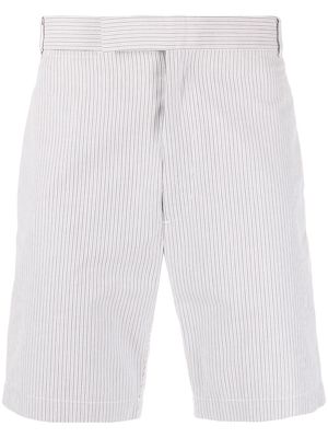 Thom Browne stripe-pattern tailored shorts - Grey