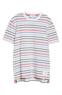 Thom Browne Stripe T-Shirt in Seasonal Multi
