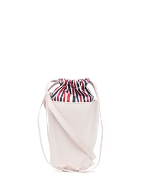 Thom Browne striped bucket crossbody-bag - Pink
