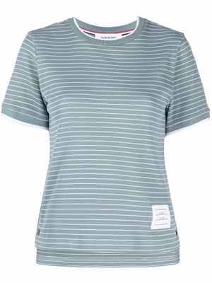 Thom Browne striped cotton T-shirt - Blue