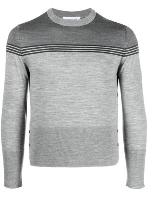 Thom Browne striped knit jumper - Grey