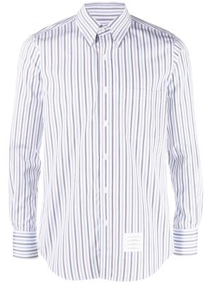 Thom Browne striped poplin shirt - White