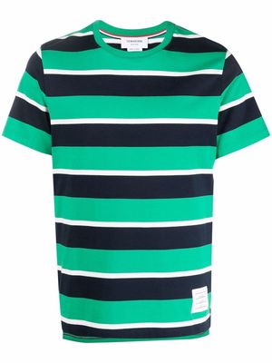 Thom Browne striped short-sleeve T-shirt - Green