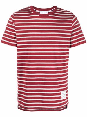 Thom Browne striped short-sleeve T-shirt - Red
