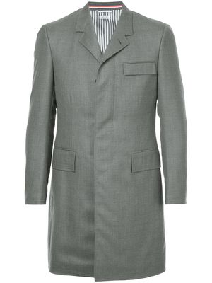 Thom Browne Super 120s Chesterfield overcoat - Grey