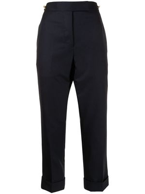 Thom Browne Super 120's wool twill slim-fit trousers - 415 NAVY