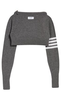 Thom Browne Sweater Shaped Knit Clutch in Medium Grey