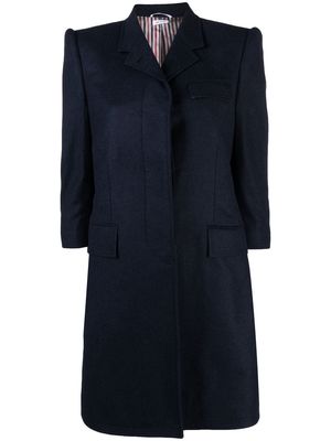 Thom Browne tailored single-breasted wool coat - Blue