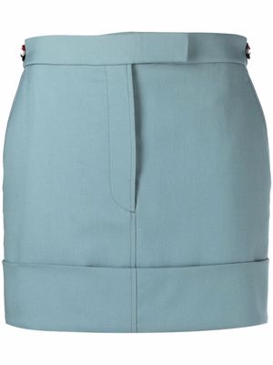 Thom Browne tailored turn-up hem skirt - Blue