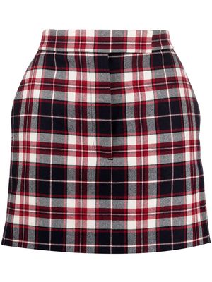 Thom Browne tartan check wool miniskirt - Red