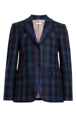 Thom Browne Tartan Wool & Cashmere Flannel Jacket in Seasonal Multi