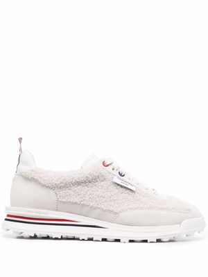 Thom Browne Tech Runner shearling sneakers - Neutrals