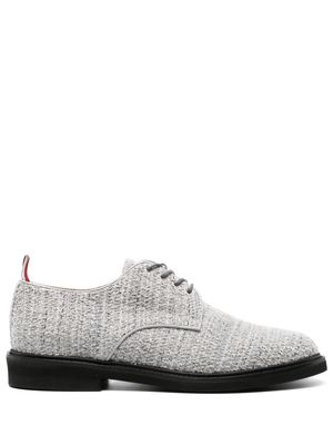 Thom Browne tweed Oxford shoes - Grey