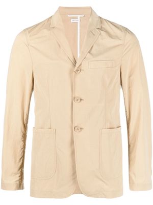 Thom Browne Unconstructed single-breasted blazer - Neutrals
