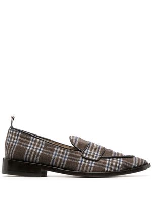 Thom Browne Varsity check penny loafers