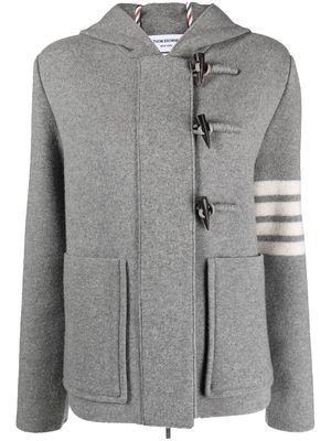 Thom Browne virgin-wool duffle jacket - Grey