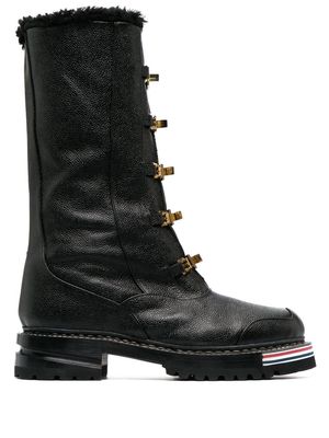 Thom Browne Whaling Galosh leather boots - Black