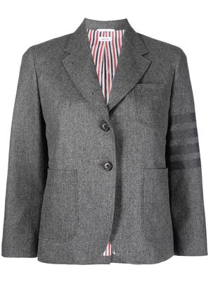 Thom Browne wool-blend single-breasted blazer - Grey
