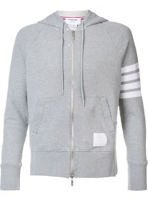 Thom Browne zipped hoodie - Grey